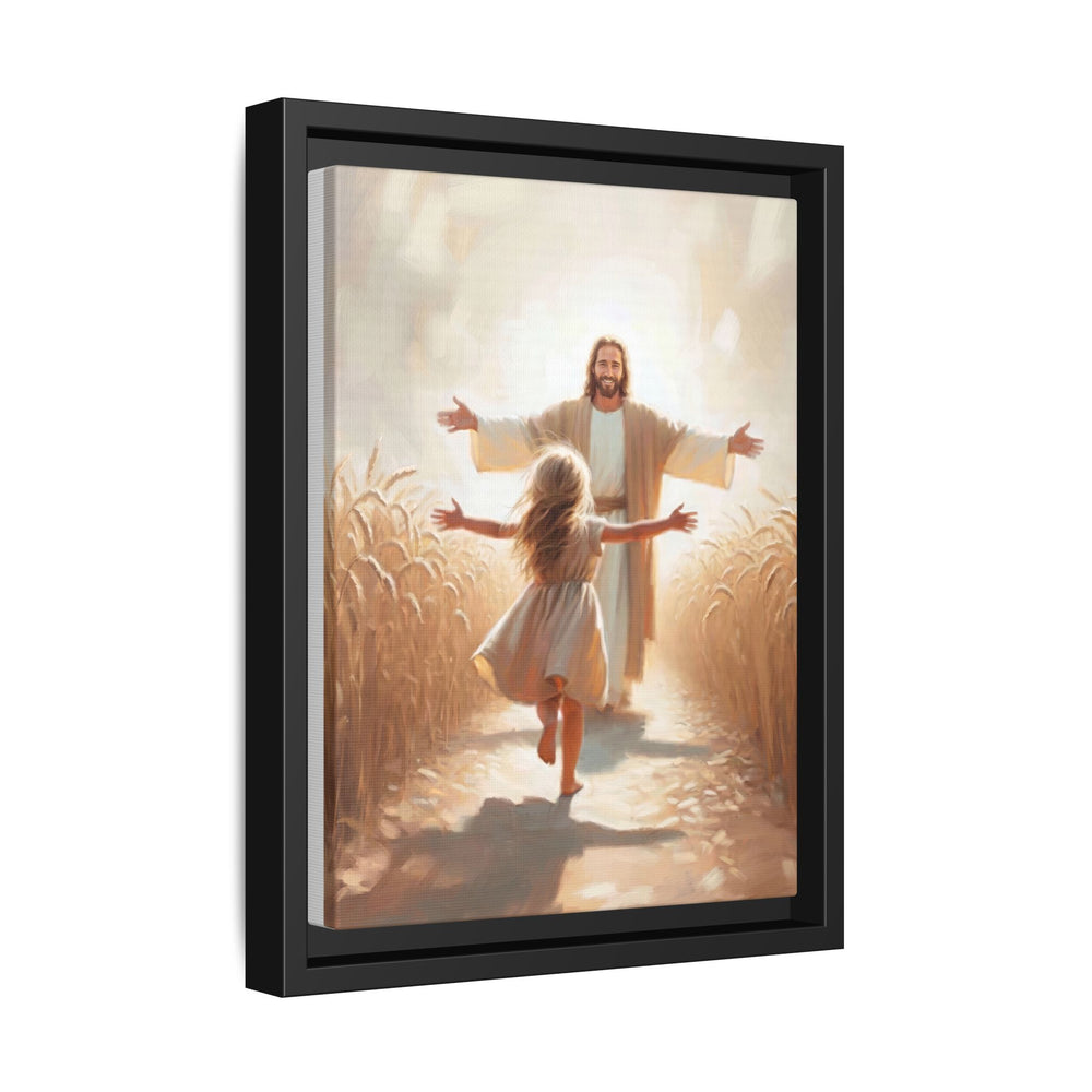 With Open Arms – Framed Canvas