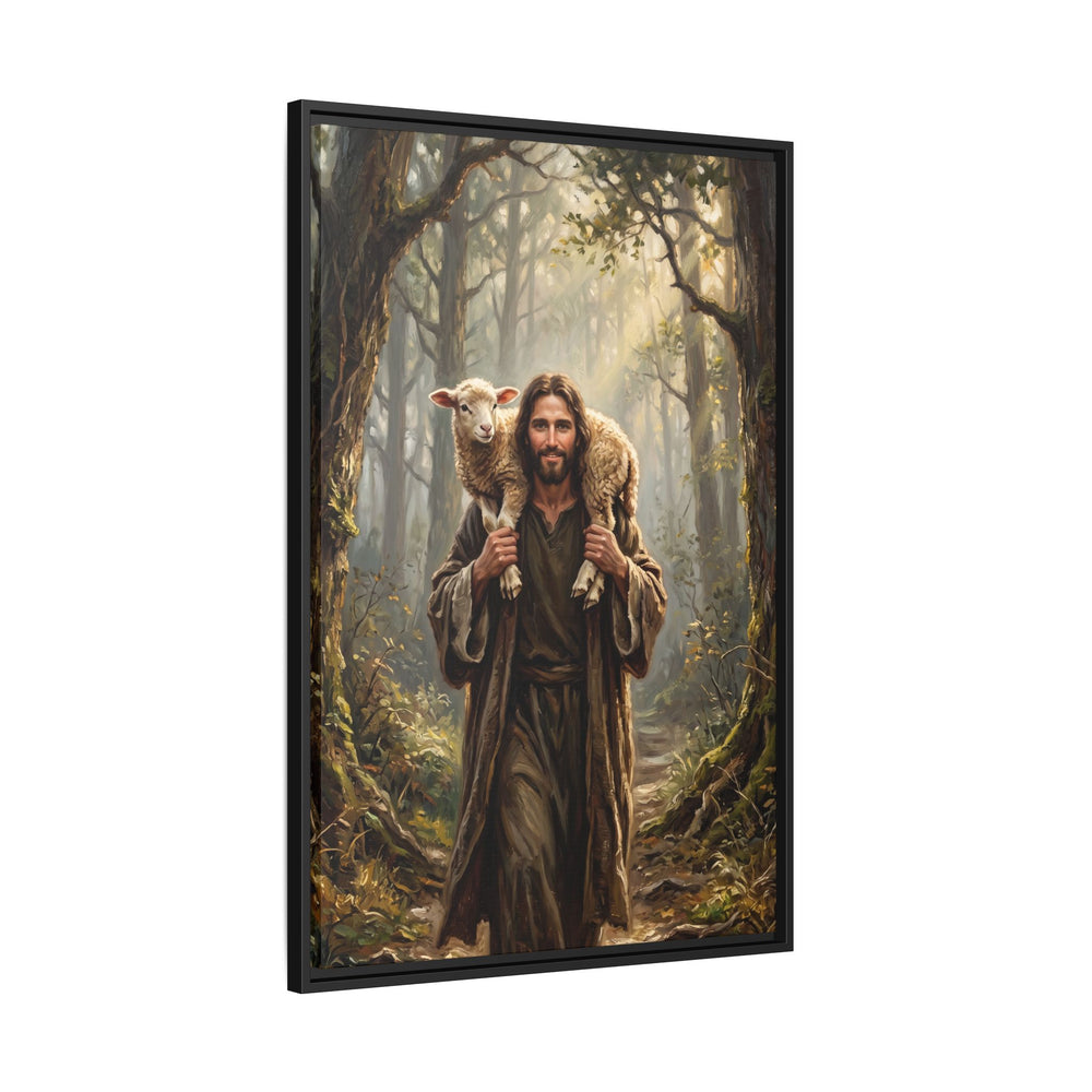 Jesus and the Child – Framed Canvas