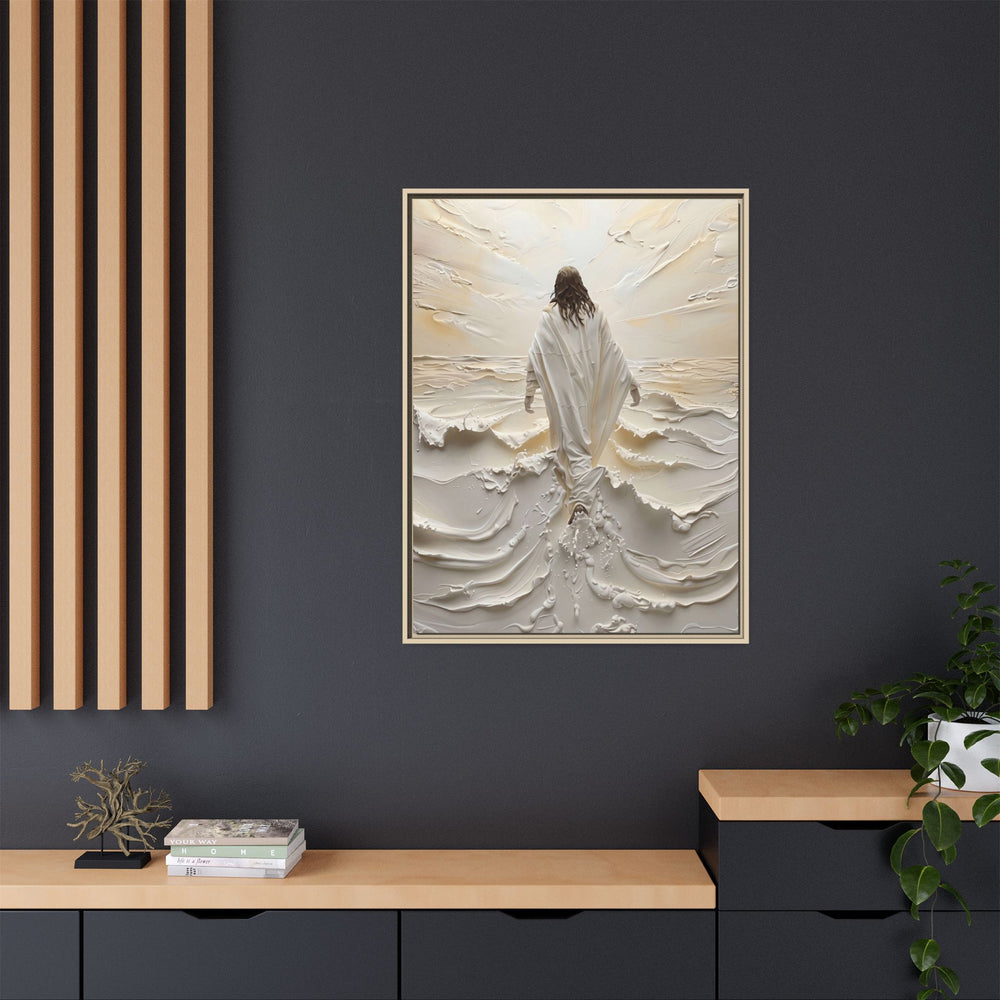 Christ Upon the Waves – Framed Canvas