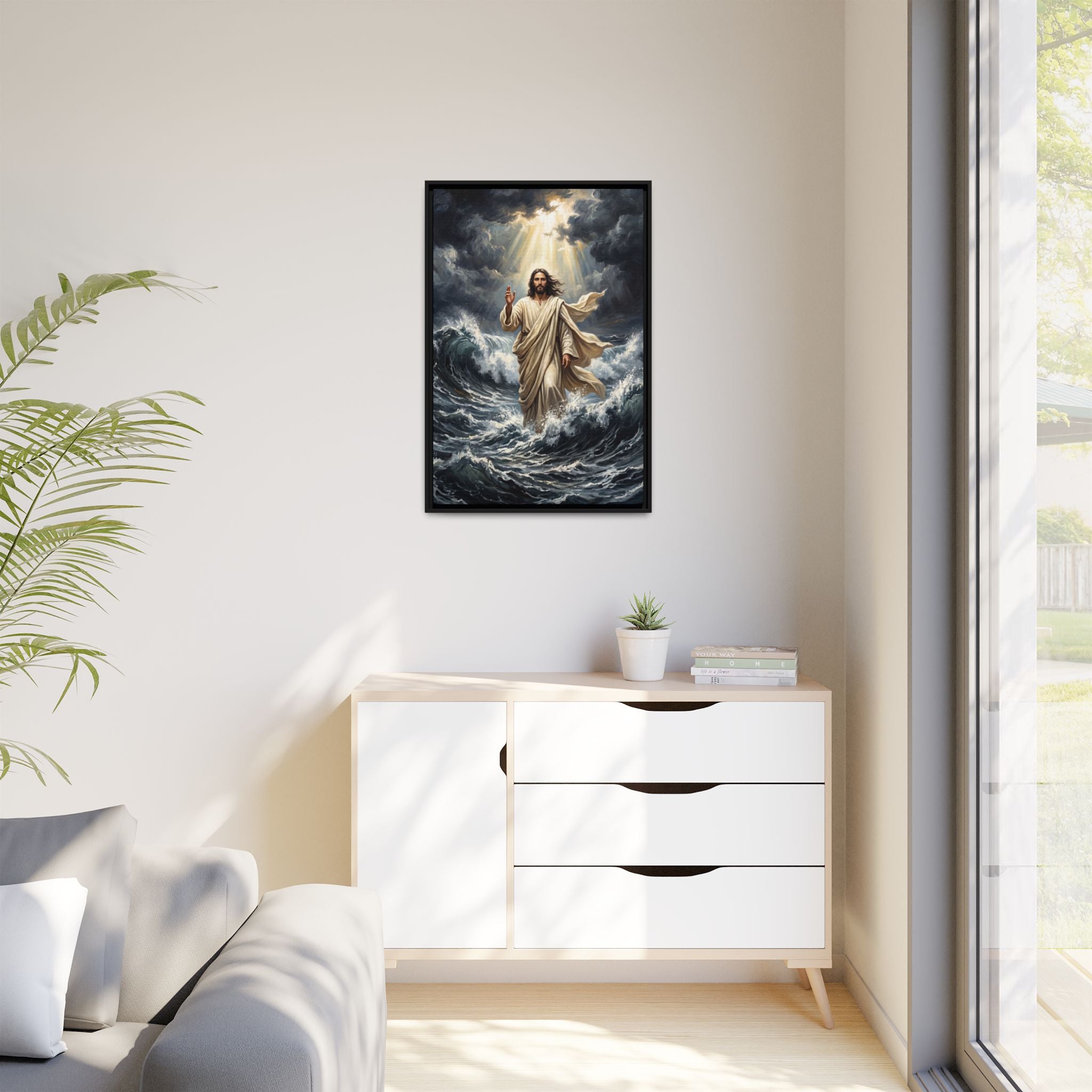 Master of the Storm – Framed Canvas