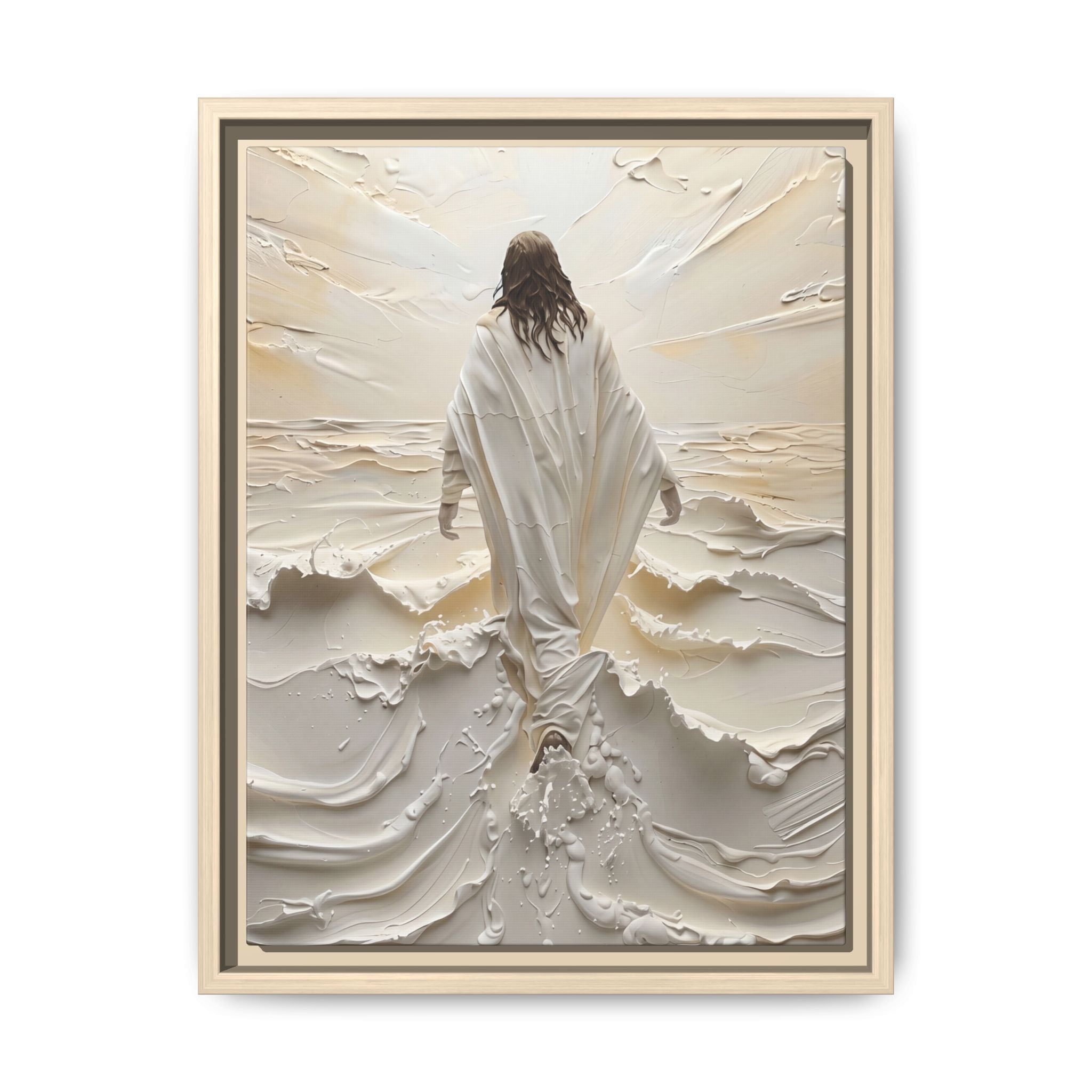 Christ Upon the Waves – Framed Canvas