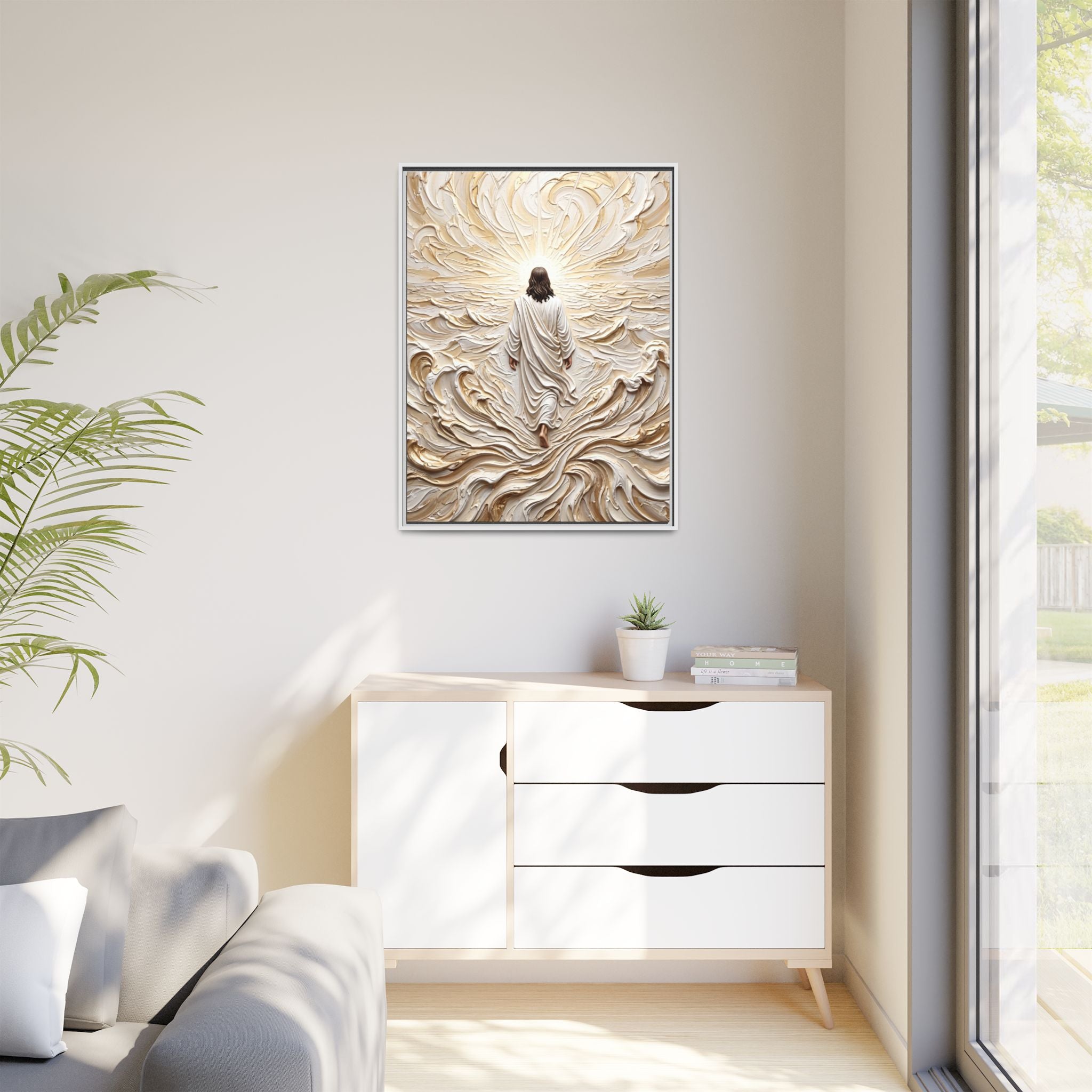 Surrendered in Prayer – Framed Canvas