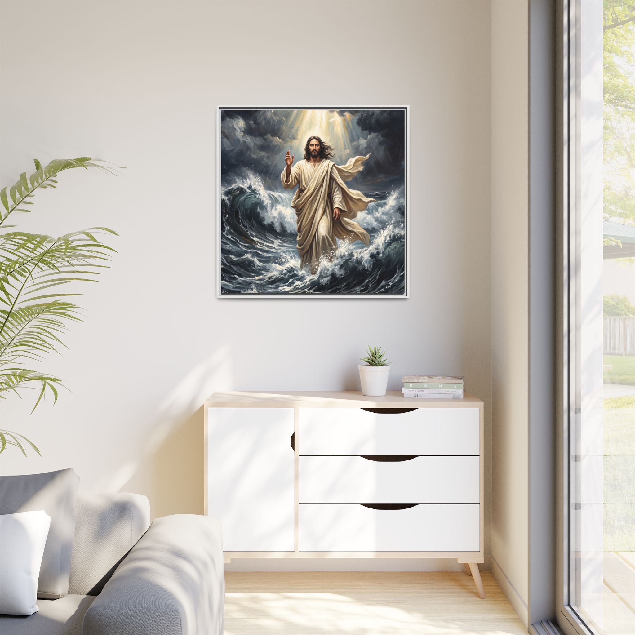 Master of the Storm – Framed Canvas