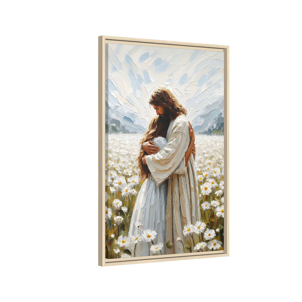 Held by Jesus – Framed Canvas