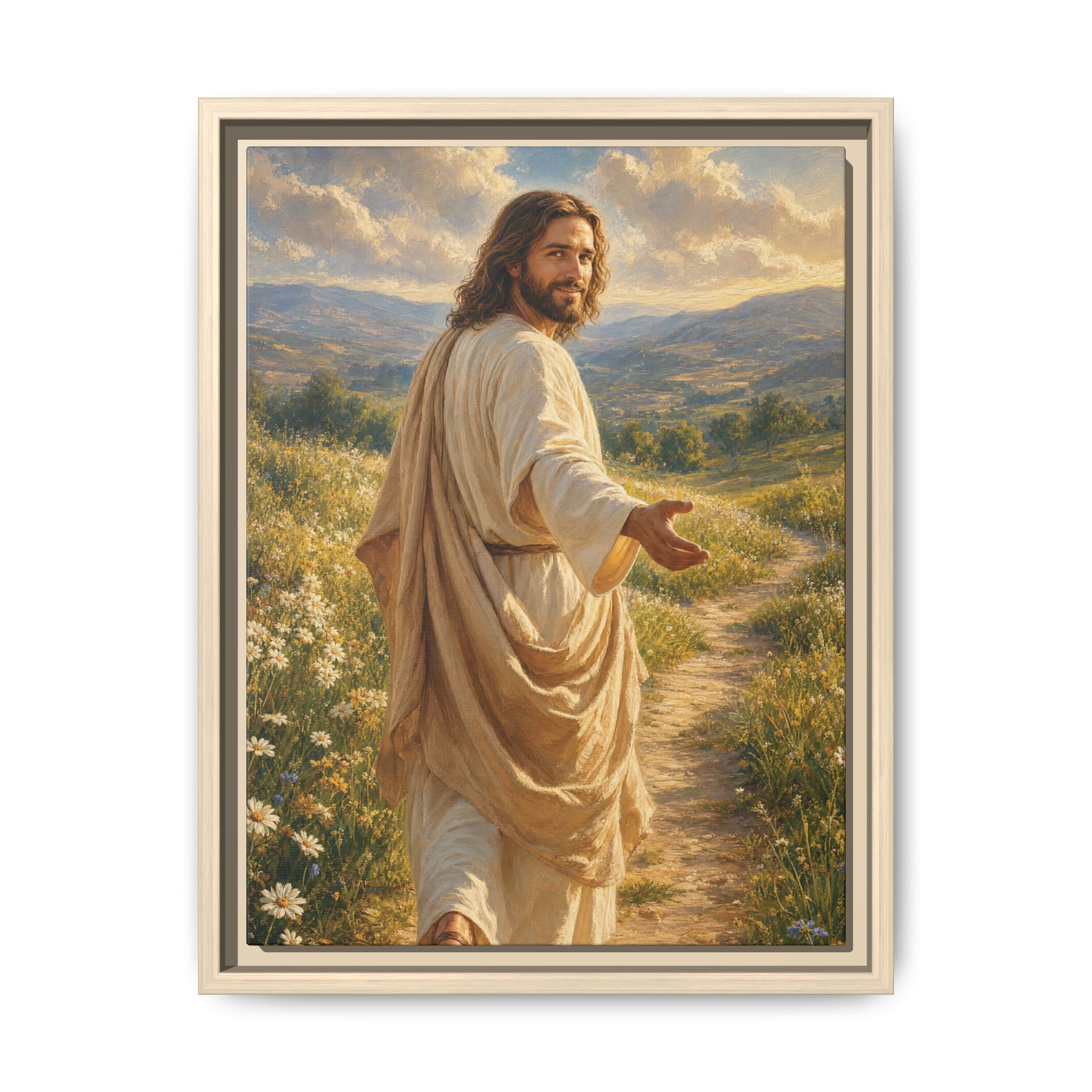 The Good Shepherd – Framed Canvas
