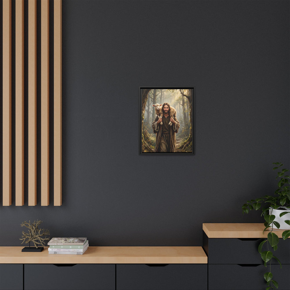 Jesus and the Child – Framed Canvas