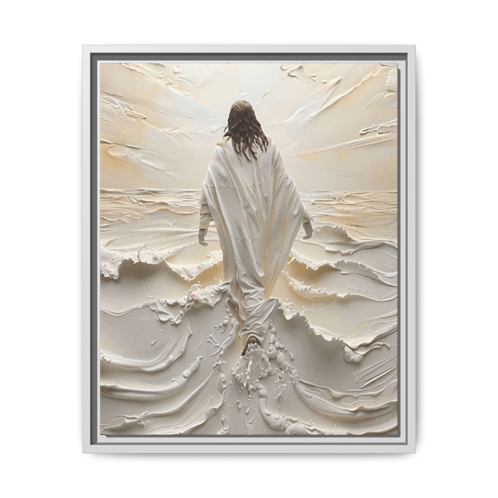 Christ Upon the Waves – Framed Canvas