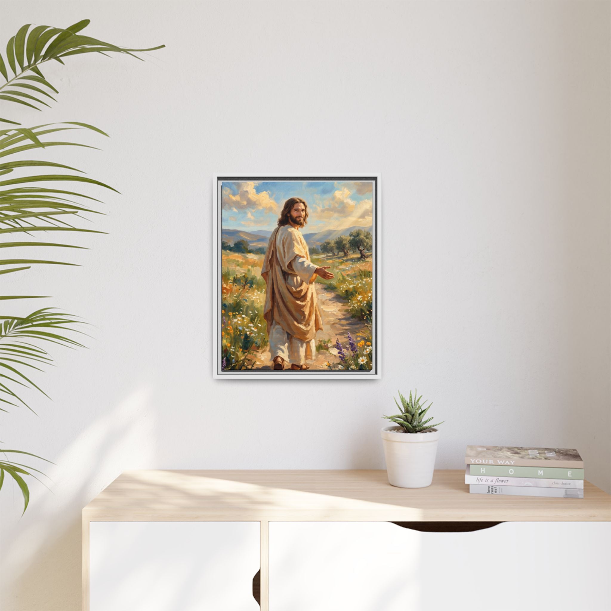Running to Jesus – Framed Canvas