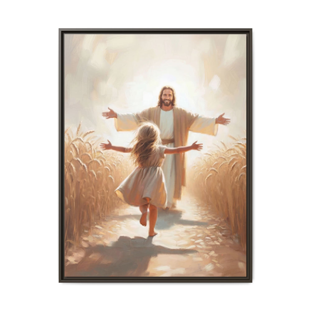 With Open Arms – Framed Canvas