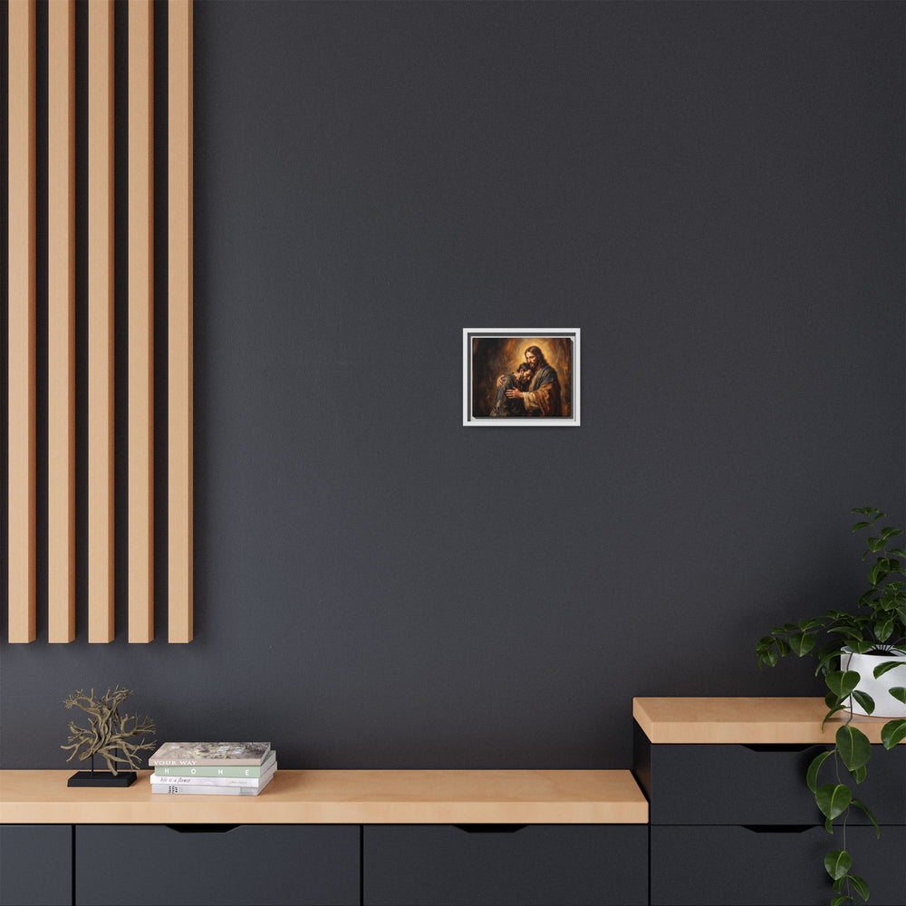 The Embrace of Christ – Framed Canvas