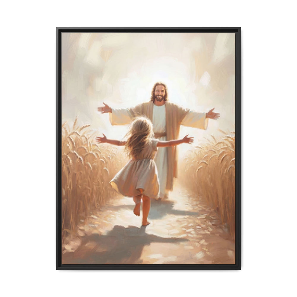 With Open Arms – Framed Canvas