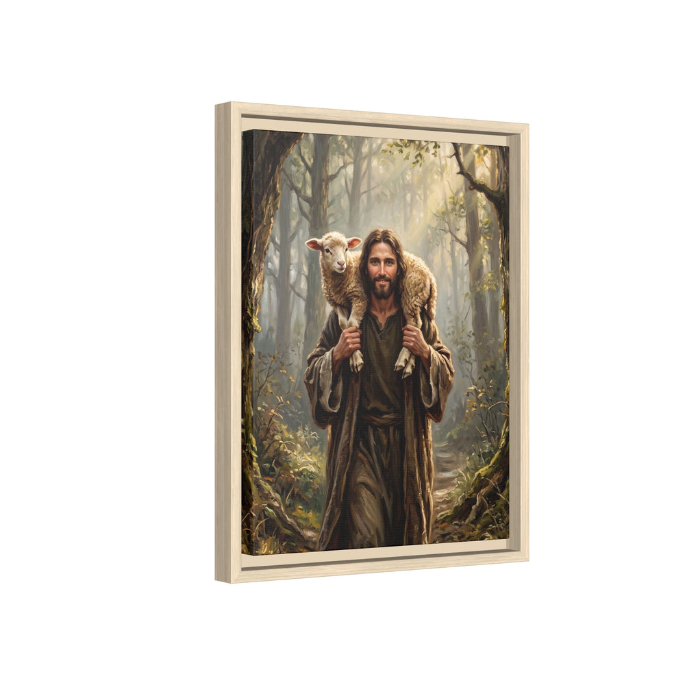 Jesus and the Child – Framed Canvas