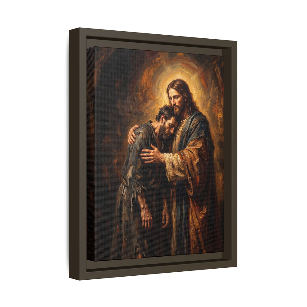 The Embrace of Christ – Framed Canvas