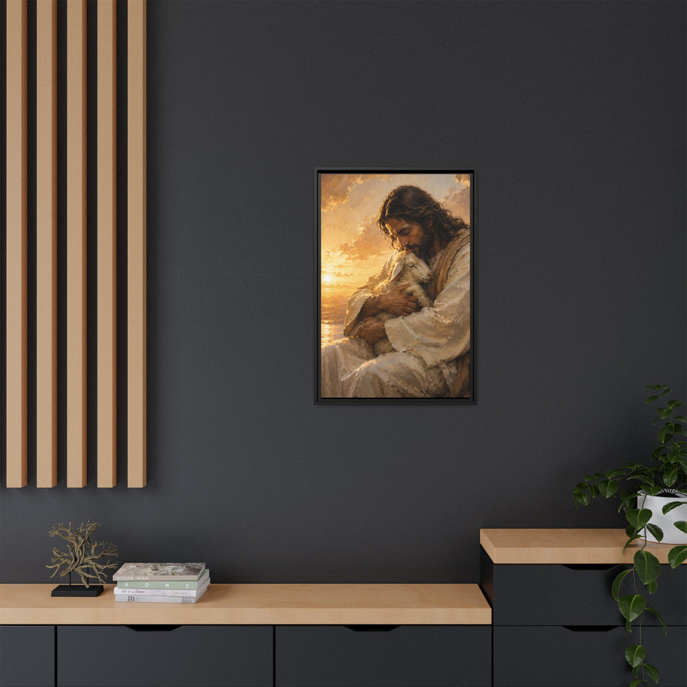Comfort in His Presence – Framed Canvas