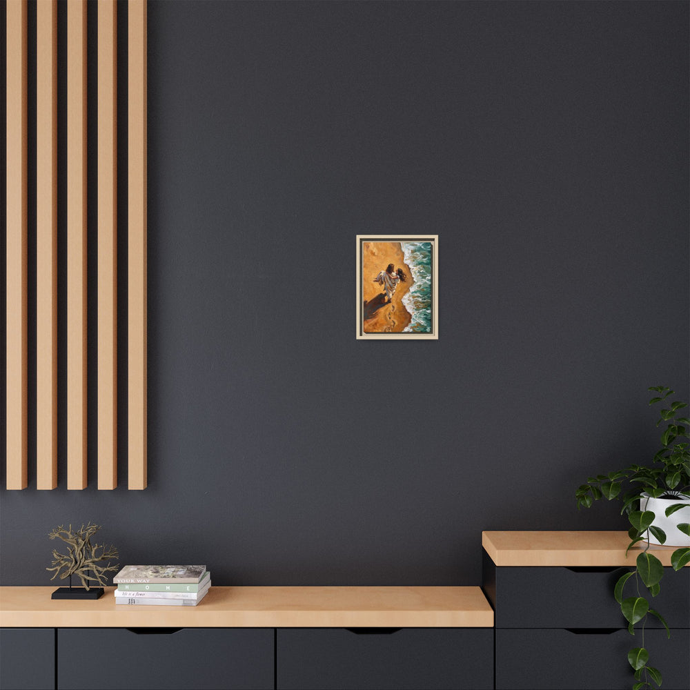 Carried in His Arms – Framed Canvas