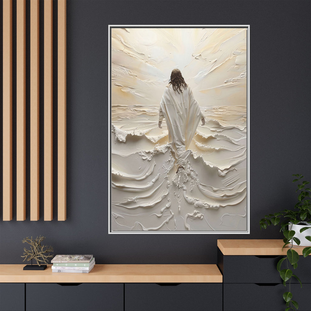 Christ Upon the Waves – Framed Canvas