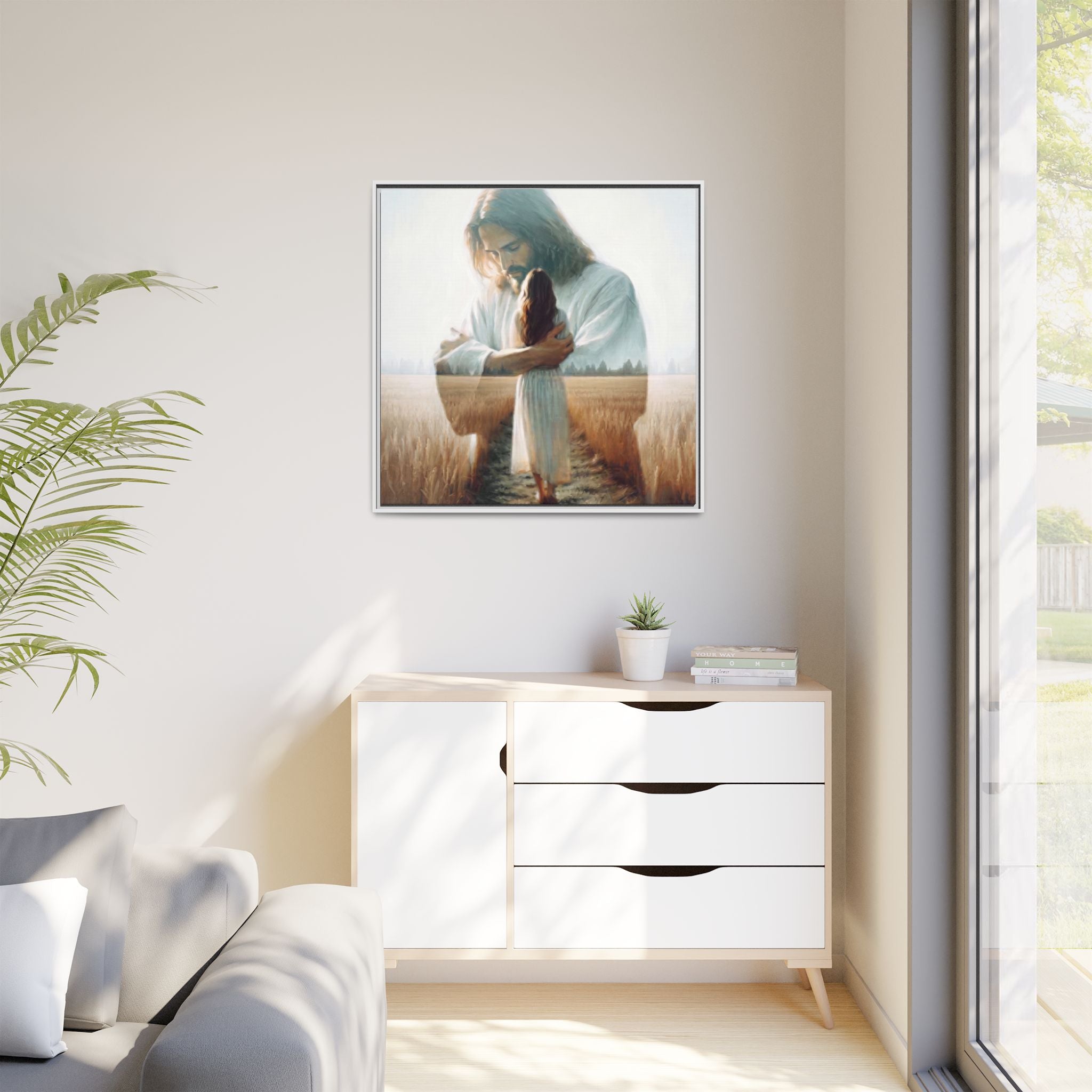 Peace, Be Still – Framed Canvas